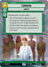 A green-themed event card titled "Command (Hyperspace) (371) [Spark of Rebellion]" from Fantasy Flight Games features a hooded leader addressing various aliens and humans. The card costs 4 resources and offers four abilities: give 2 experience tokens to a unit, have a unit deal damage to an enemy, play a unit as a resource, or return a unit from the discard pile. The artwork is