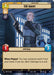 A digital card from the strategy game "Spark of Rebellion" featuring an ISB Agent in dark uniform holding a blaster, flanked by two stormtroopers. The card's stats are cost 1, power 1, health 3. Text reads: "When Played: You may reveal an event from your hand. If you do, deal 1 damage to a unit." is the ISB Agent (Hyperspace) (439) [Spark of Rebellion] by Fantasy Flight Games.