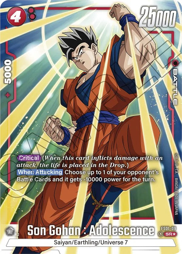 Son Gohan : Adolescence (Bonus Pack Alternate Art) [Starter Deck: Son Goku]