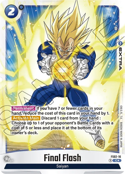 Final Flash (Bonus Pack Alternate Art) [Starter Deck: Vegeta]