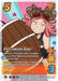 A vibrant trading card from UniVersus showcases the ultra rare character "PatchworkBaby" with pink hair, goggles, and a determined expression, holding a large wooden barrel. With powerful attack enhancements and stats of 5 attack and 3 difficulty, the background bursts with colorful rays. This unique card is known as Patchwork Baby [Girl Power].