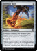 A "Swiftfoot Boots [Outlaws of Thunder Junction Commander]" Magic: The Gathering card from the Outlaws of Thunder Junction Commander set, showcasing artwork of a person wearing magical, flaming boots while running. The Artifact — Equipment card grants hexproof and haste to the equipped creature. Cost: 2, Equip: 1. Flavor text: “There is great wisdom in rushing headlong into combat... if you’re prepared." —