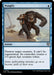 A "Magic: The Gathering" card named "Pongify [Outlaws of Thunder Junction Commander]." This blue uncommon instant spell has the ability to destroy a target creature and replace it with a 3/3 green Ape creature token. The card features an illustration of an ape wielding broken weapons and a spellbook on the ground.