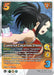 A trading card titled "Canister Creation Strike [Girl Power]" from UniVersus features an anime-style female character in a dynamic pose. The character, donning a red and white outfit with her long black hair tied back, is classified as Ultra Rare. The card showcases impressive attack power and special effects, enhanced by vivid and colorful graphics.