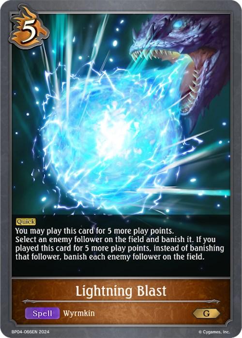 Lightning Blast (BP04-066EN) [Cosmic Mythos]