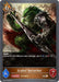 A trading card features the character Scaled Berserker (BP04-077EN) [Cosmic Mythos]. The creature is green, muscular, and armored, holding a sword. Text states: "Rush. Whenever this follower takes damage, give it +2/+2." It has 6 attack points and 7 defense points. The card is red-bordered and classified as "Dragoncraft Wyrmkin" with rarity B. The brand name is Bushiroad.