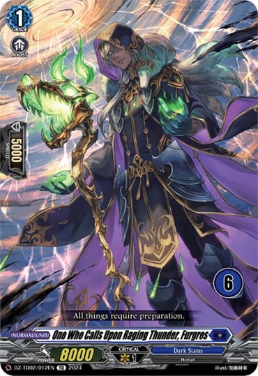 One Who Calls Upon Raging Thunder, Furgres (6) (DZ-TD02/012EN) [Start Up Trial Deck: Dark States]