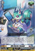 A trading card illustration of a squirrel-like character in a futuristic setting. The character is wearing a lab coat with a stethoscope, holding a needle, and features the Brandt Gate logo. Beside it are numerical values and text boxes with game-related instructions. The card is titled "Blitz Doctor, Gesund (11) (DZ-TD03/017EN) [Start Up Trial Deck: Brandt Gate]" by Bushiroad.
