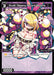 A trading card featuring the animated Dissonance Diva, "Oryzill//Dissona, Natural Bacteria (Parallel Foil) (WXDi-P12-088P[EN]) [Dissonance Diva]" by TOMY. She has blonde hair, dons a futuristic outfit with bandages, and is surrounded by pink orbs with faces. This SIGNI card boasts an impressive 10,000 Power and details her formidable attack effect.