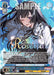 An anime-style trading card featuring *Striving to Be Positive, Rinko Shirokane (BD/WE42-E088BDR BDR) [BanG Dream! Girls Band Party! Countdown Collection]* from Bushiroad. The character has long black hair and wears a dark outfit with a white lace collar. She winks and makes a peace sign. The Band Rare card details, including "4500" power and abilities, are visible at the bottom.