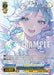 A colorful character card featuring Eve Wakamiya from BanG Dream! Girls Band Party! with long blue hair, adorned with flowers and wings. She smiles with a dreamy expression against a vibrant floral background. This Special Rare card, Overflowing With Feelings, Eve Wakamiya (BD/WE42-E093SP SP) [BanG Dream! Girls Band Party! Countdown Collection] by Bushiroad, has various stats, text, and a "SAMPLE" watermark.