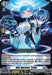 A Bushiroad trading card featuring "Blitz Operator, Trolle (DZ-BT01/009EN) [Fated Clash]." The card shows a futuristic female character with short blue hair in a high-tech suit, standing in a digital environment from Brandt Gate. The text details the character's abilities and stats, gearing up for the Fated Clash on 2024-05-03.