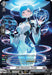 The image features a "Blitz Operator, Trolle (SR) (DZ-BT01/SR17EN) [Fated Clash]" trading card from the "Cardfight!! Vanguard" game by Bushiroad. The illustration shows a futuristic Workeroid female character with short blue hair in a white and black uniform, surrounded by holographic interfaces, representing the Brandt Gate faction.