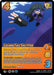 The uncommon UniVersus trading card titled "Lizard Tail Splitter [Girl Power]" features a character in dynamic motion, sporting purple hair and green combat gear, pointing forward while extending a fist. The card boasts stats of 3 high attack, 4 damage, 3 difficulty, and special abilities with descriptive text.