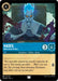 A character card from Disney Lorcana featuring Hades. The card shows an illustration of Hades with glowing blue skin and flaming blue hair, sitting with hands clasped. The uncommon card displays "Hades - Meticulous Plotter (145/204) [Ursula's Return]," alongside details like "Meticulous Plotter," "Storyborn • Villain • Deity," 3 attack, 6 defense, and a quote.