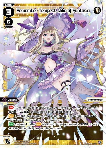 Remember Tempest, Miko of Fantasia (WXDi-P13-006[EN]) [Concord Diva]