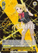 A trading card featuring an anime girl with blonde twin tails, wearing a black T-shirt, beige pants, and a red neckerchief. She stands energetically with one arm up, surrounded by stars and glowing lines. This Let's Become Rock Stars! Nijika Ijichi (BTR/W107-E001SSP SSP) [BOCCHI THE ROCK!] from Bushiroad includes her name in Japanese, card stats, and other decorative elements from BOCCHI THE ROCK!.