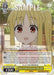 Trading card featuring an anime character with long blonde hair wearing a yellow outfit. The character, Nijika from BOCCHI THE ROCK!, has wide brown eyes and appears surprised. The background shows the card's abilities and description along with a sample watermark over the image of the character. Product Name: Urgent Member Recruitment, Nijika Ijichi (BTR/W107-E022 C) [BOCCHI THE ROCK!] Brand Name: Bushiroad
