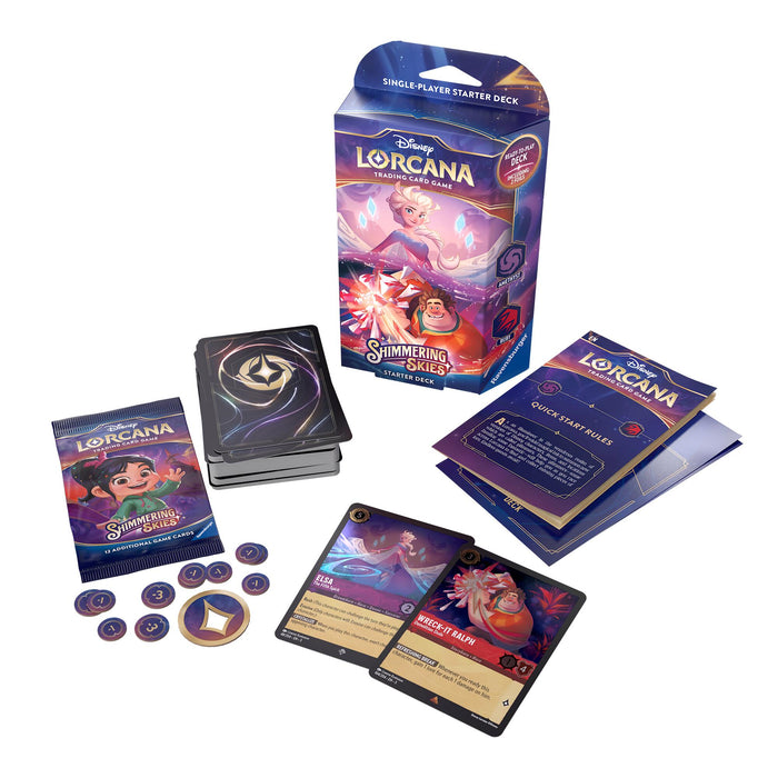 Disney Lorcana: Shimmering Skies - Starter Deck (Amethyst & Ruby)