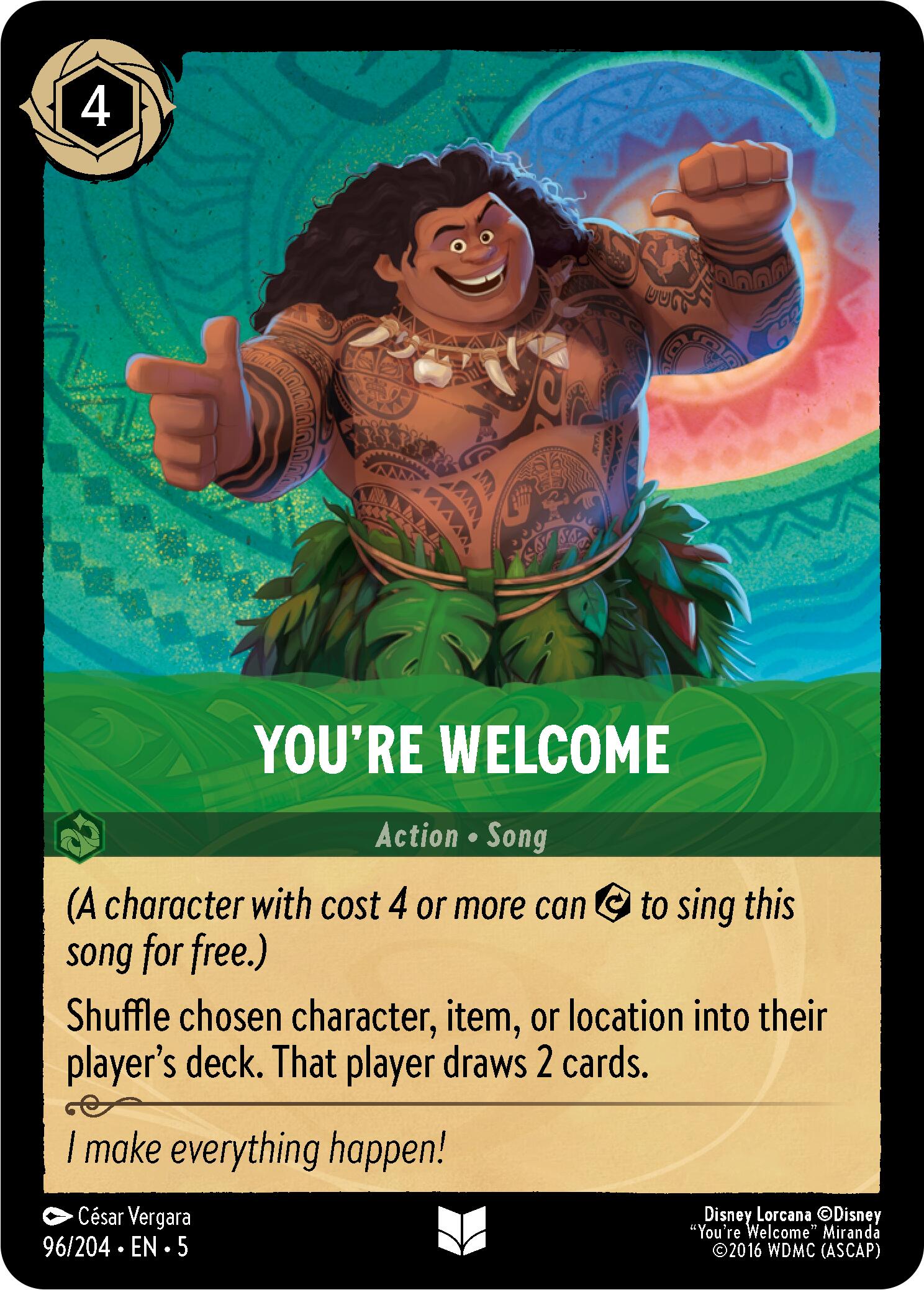 A trading card from Disney's Shimmering Skies series, titled 