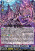 A fantasy-themed trading card named "Battle Monk of Raging Flames, Rokusei" (DZ-BT02/003EN) [Illusionless Strife] with intricate and colorful artwork of a sinister armored figure wielding a large weapon. Belonging to "Dark States," the card's text details its abilities and stats: Grade 3, Power 13000, Critical 1. Its number is "D-BT02/004EN," released in [year].