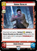A rare card titled "Heroic Resolve (155/262) [Shadows of the Galaxy]" from Fantasy Flight Games, it features a character in a dynamic pose, wearing a long-sleeved shirt, punching forward with determination. Text details the card's abilities and effects. The card includes colorful borders and symbols indicating its attributes and cost.