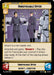 A Star Wars-themed card titled "Unrefusable Offer (226/262) [Shadows of the Galaxy]" from Fantasy Flight Games shows two officers and a stormtrooper discussing. With yellow borders, it costs 2 resources and provides 0 power. It grants "Bounty" to a non-leader unit with detailed gameplay effects. The credit reads "Denis Medri.