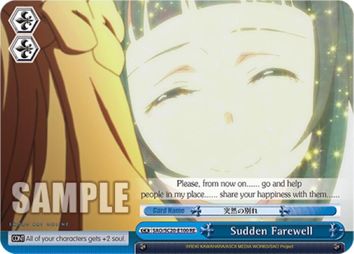 Sudden Farewell [Sword Art Online Chronicle Set]