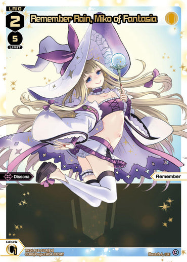 Remember Rain, Miko of Fantasia (LR) (WXDi-P13-013R[EN]) [Concord Diva]