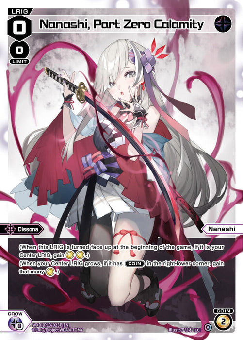 Nanashi, Part Zero Calamity (Parallel Foil) (WXDi-P13-023P[EN]) [Concord Diva]