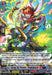 Introducing the "Soaring Sun Presence, Forwd&Revertis" (DZ-SS01/011EN) [Festival Booster 2024] from Bushiroad. This vibrant Triple Rare card from the Vanguard series features the powerful Dragoroid character with red hair and armor, striking an energetic pose wielding a glowing weapon. Its detailed stats include: Grade 2, Dragon Empire, Power 10000, Shield 5000.