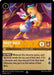 A Super Rare Disney playing card titled "Daisy Duck - Donald's Date (16/204) [Shimmering Skies]" shows Daisy Duck dancing with a brown teddy bear wearing a blue bow. The card costs 1 ink, has an attack value of 1, and a defense value of 4. Its ability, "Big Prize," details an effect involving quests and deck reveals.
