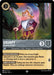 A Disney Lorcana trading card from the "Shimmering Skies" set features Grumpy, titled "Skeptical Knight." Grumpy is depicted with a white beard, red tunic, and helmet while holding a pickaxe. The Super Rare card has the abilities "Boon of Resilience" and "Burst of Speed" in the text box and is numbered 181/204.