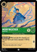 The Disney Lorcana trading card titled "Merryweather - Good Fairy (76/204) [Shimmering Skies]" showcases Merryweather, the Good Fairy from Disney, adorned in a blue cloak and holding a wand, surrounded by swirling magical effects. The card features stats of 1 attack and 2 defense, along with the special ability "Ray of Hope.