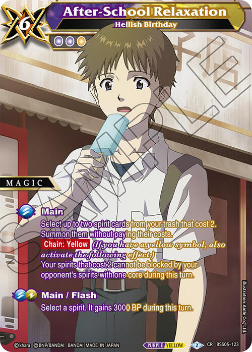 The anime-style trading card 