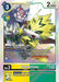 Introducing the Pulsemon [BT17-030] [Secret Crisis], a Super Rare Digimon trading card. This card depicts a yellow and green Beastkin creature with electricity motifs, "Play: 3," "2,000 DP," and "Lv.3." It includes essential information on Digivolving, a unique special ability, and details of its inheritable effect.