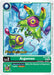 The Digimon trading card "Argomon [BT17-004] [Secret Crisis Pre-Release Cards]" showcases a Level 2 green, bioluminescent, insect-like creature with drills for legs, purple accents, and red eyes. Its inherited effect states: "Opponent's Turn: While this Digimon is [Argomon], it gains Blocker.