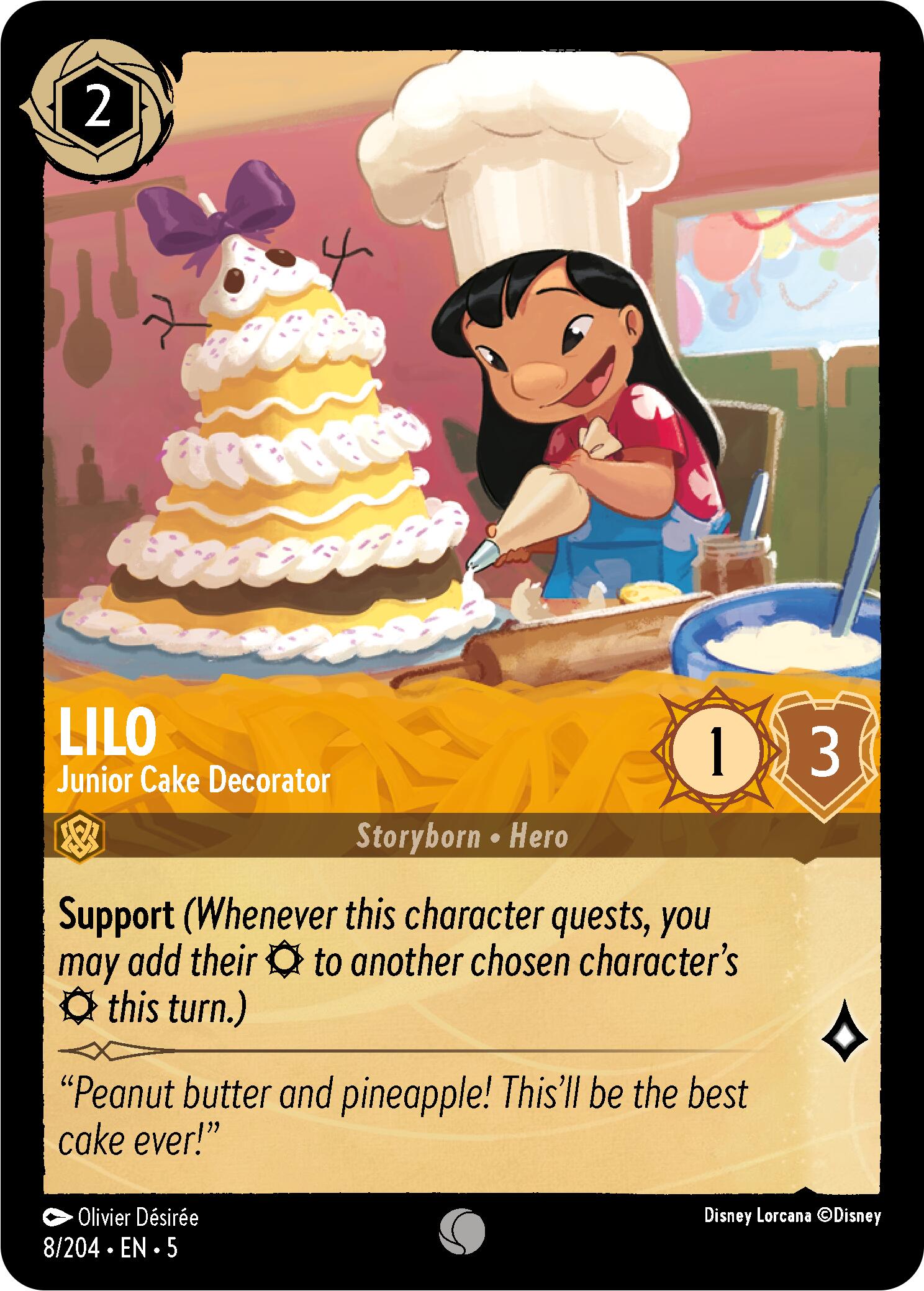 A Disney Lorcana game card titled 