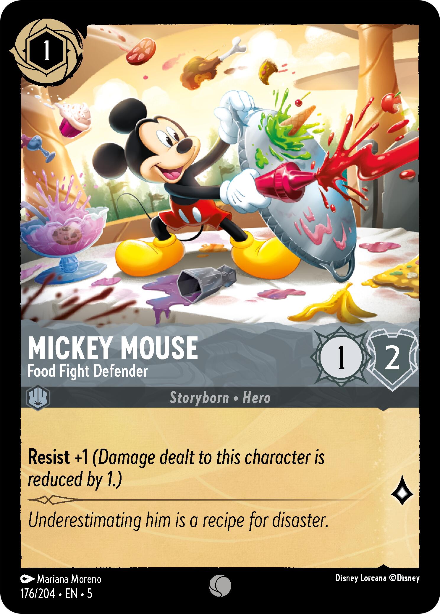 The animated card from Disney's collection, 