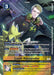 Product Description: This Digimon trading card, titled "Leon Alexander [BT17-086] (Alternate Art) [Secret Crisis]," showcases the Tamer with a cost of 3. Leon is illustrated with blond hair, wearing a headset and a green jacket accented with yellow. He is accompanied by his loyal Digivolution partner, Pulsemon. The card provides information on various abilities, effects, and game rules associated with Leon Alexander.