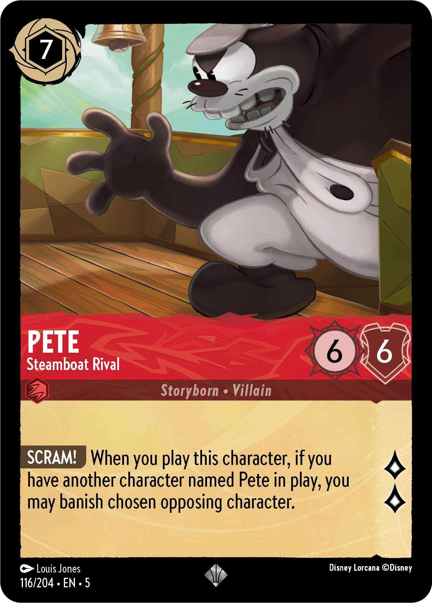 A card from Disney's Lorcana game, titled 