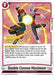 The card "Double Cannon Maximum" from the Dragon Ball Super: Fusion World series' Raging Roar Release Event Cards features two characters in dynamic action poses set against a bright, energetic background. This red "Extra" card costs 1 and is marked R/1, with detailed ability text displayed below the image.