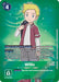 The Digimon card "Willis [BT17-088] (Box Promotion Pack: Secret Crisis)" from the brand Digimon features the character Willis, a Tamer. This card showcases Willis, a blonde boy in a red jacket over a white shirt and dark pants, with a backpack strap on his shoulder. With an ID of BT17-088 and a play cost of 4, this Tamer card enhances Digimon abilities to address any Secret Crisis.