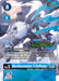 A trading card image featuring "WereGarurumon (X Antibody) [BT9-028] (2024 Evolution Cup) [X Record Promos]" by Digimon. The promo card has a blue border and displays the Digimon, a fierce white wolf-like creature with armor and sharp claws, poised aggressively with a mountainous background. The card's stats and effects are written at the bottom.