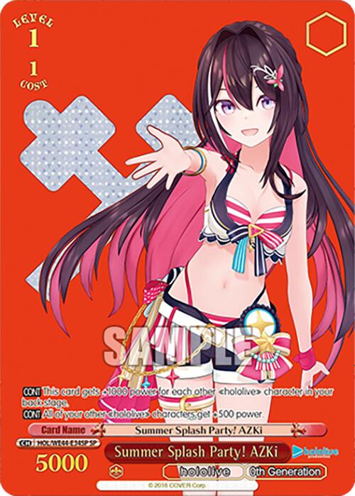 Summer Splash Party! AZKi (HOL/WE44-E34SP SP) [hololive production Summer Collection Premium Booster]