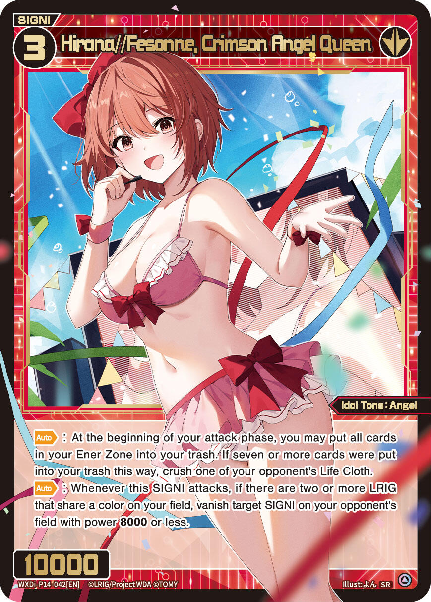 Hirana//Fesonne, Crimson Angel Queen (WXDi-P14-042[EN]) [Fesonne Diva]