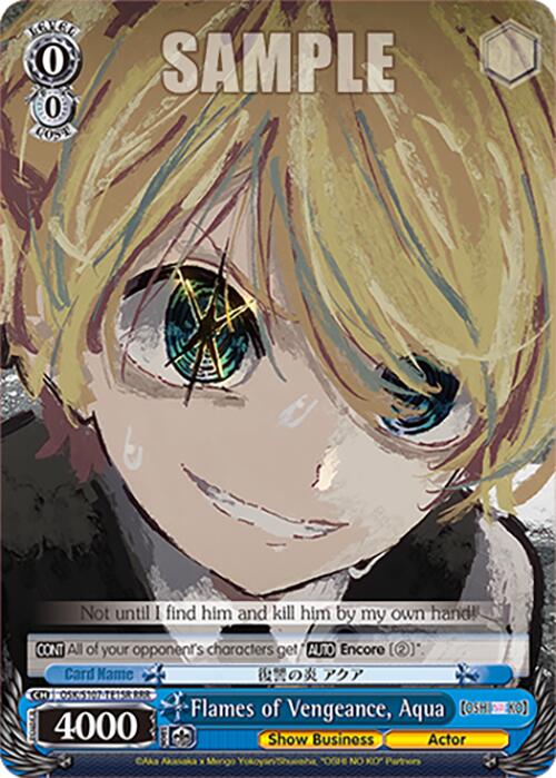 A Bushiroad trading card featuring a character with blond hair and vibrant eyes, smiling with text at the bottom that reads: 