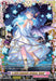 A fantasy-themed trading card named "A Little Demonic Method, Valefr (DZ-LBT01/FFR13EN)" from the Start Up Trial Deck: Lyrical Monasterio by Bushiroad. The card features an elf-like character with blue hair, bat wings, and a shimmering star in her hands. She wears a translucent dress adorned with star motifs and a tiara. Card stats and abilities are detailed at the bottom.