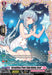 A trading card titled "Surreptitious Prayer Judge Maiden, Kraali (DZ-LBT01/FR36EN) [Start Up Trial Deck: Lyrical Monasterio]" by Bushiroad. The card features an anime-style girl with long silver hair in twin tails, wearing a white and blue dress with a sailor collar. She holds a large blue star-shaped crystal amidst the frozen backdrop of Absolute Zero. The card has various stats and text detailing its abilities.