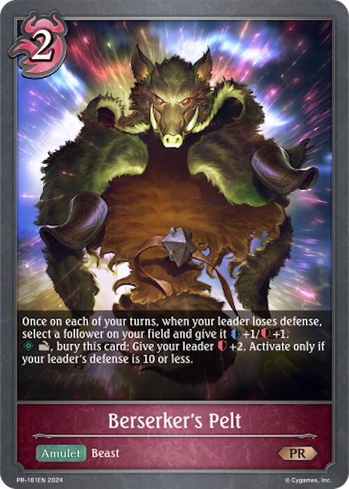 Berserker's Pelt (PR-161EN) [Shadowverse: Evolve Bundles]